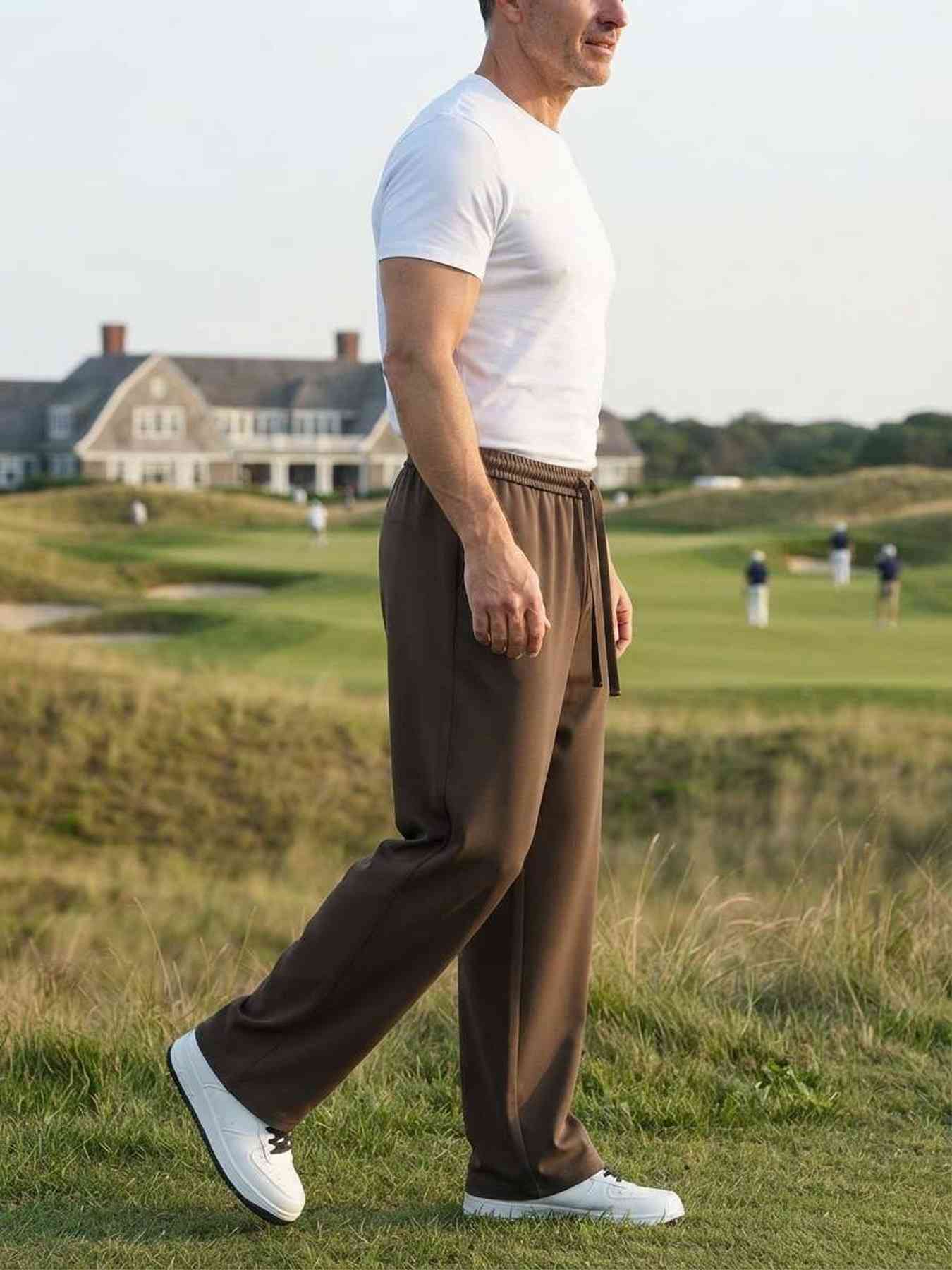 Pantalon casual homme tendance coton