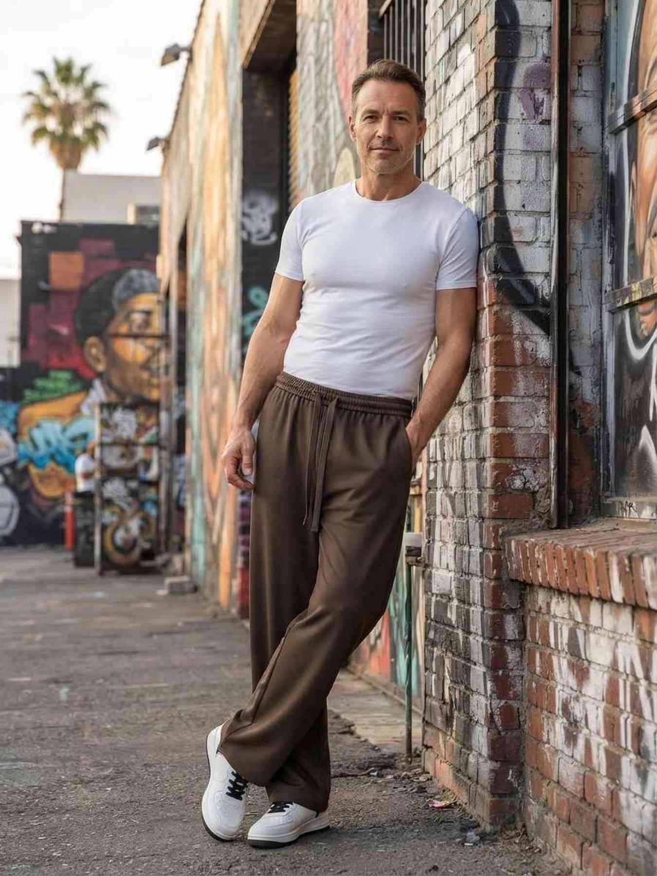 Pantalon casual tendance homme, long, droit, velours côtelé, ajusté, infroissable