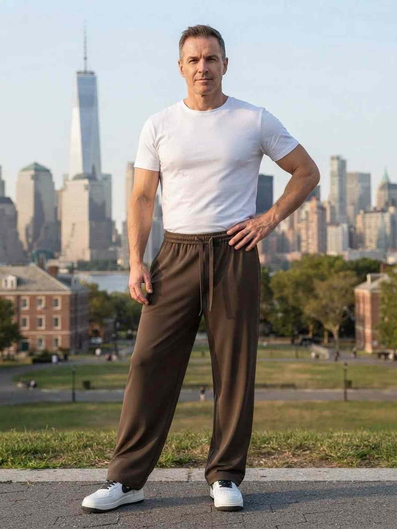 Pantalon casual tendance homme, long, droit, velours côtelé, ajusté, infroissable