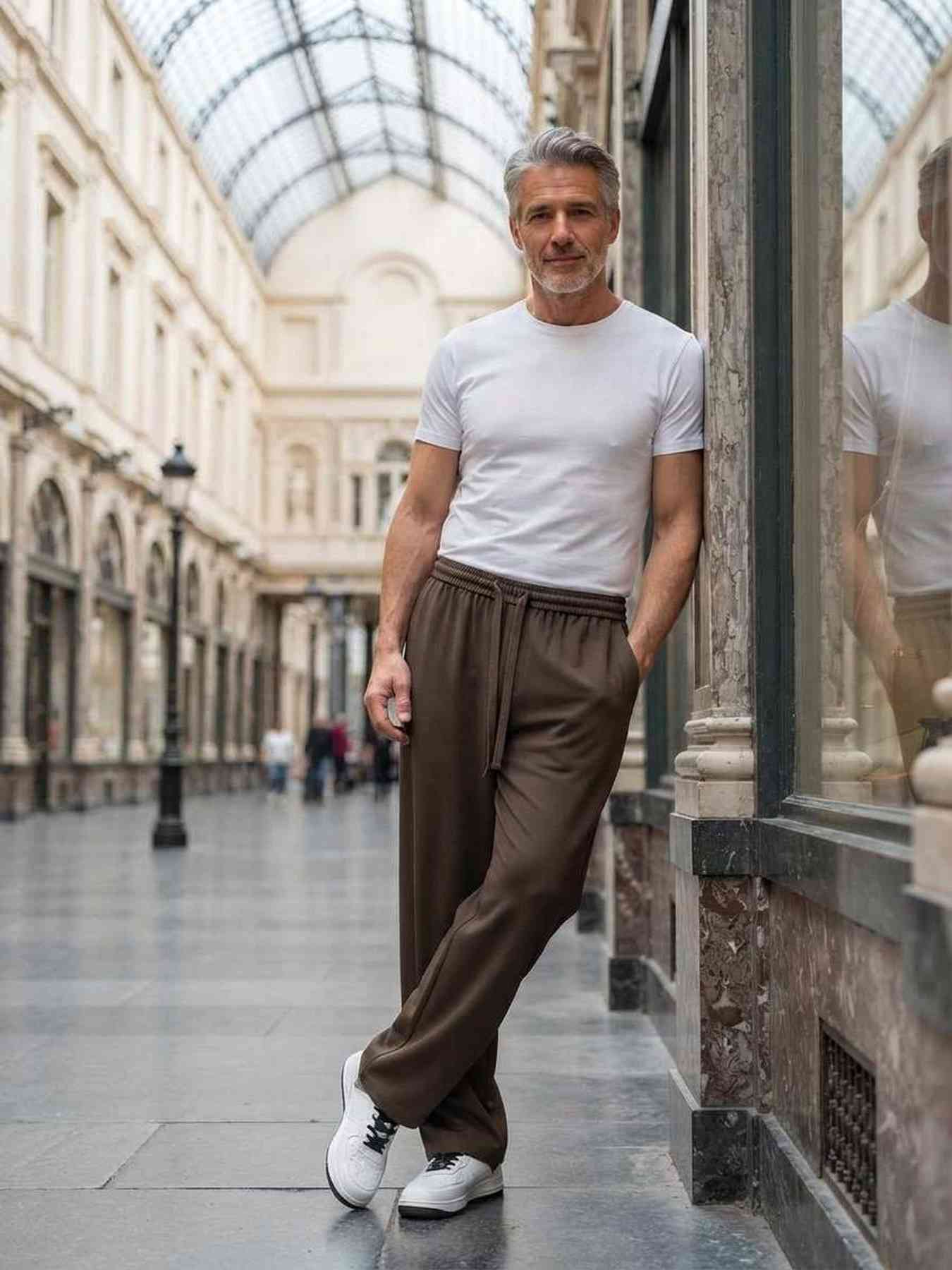 Pantalon casual tendance homme, long, droit, velours côtelé, ajusté, infroissable