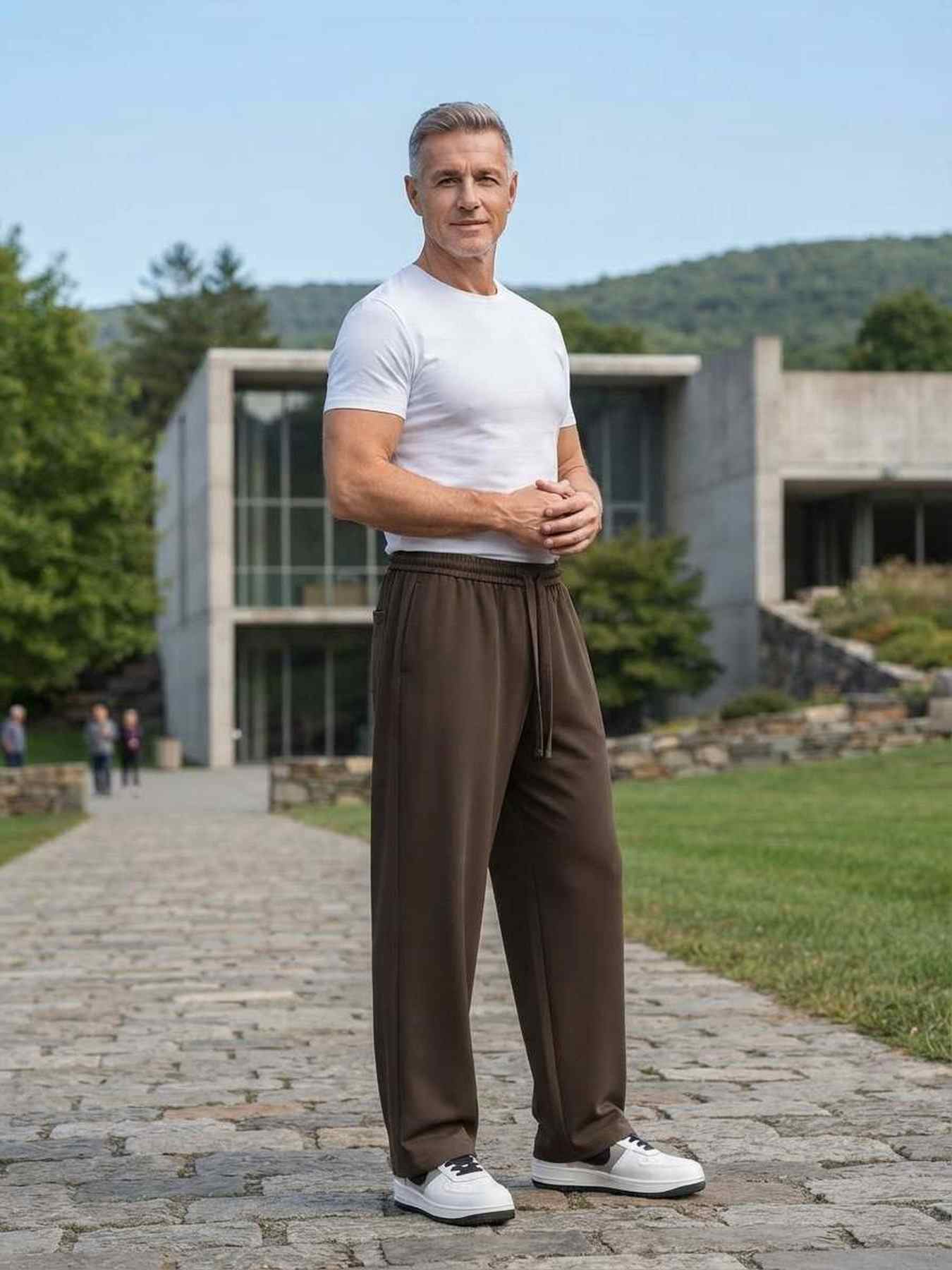 Pantalon casual homme décontracté en velours côtelé ajusté antirides