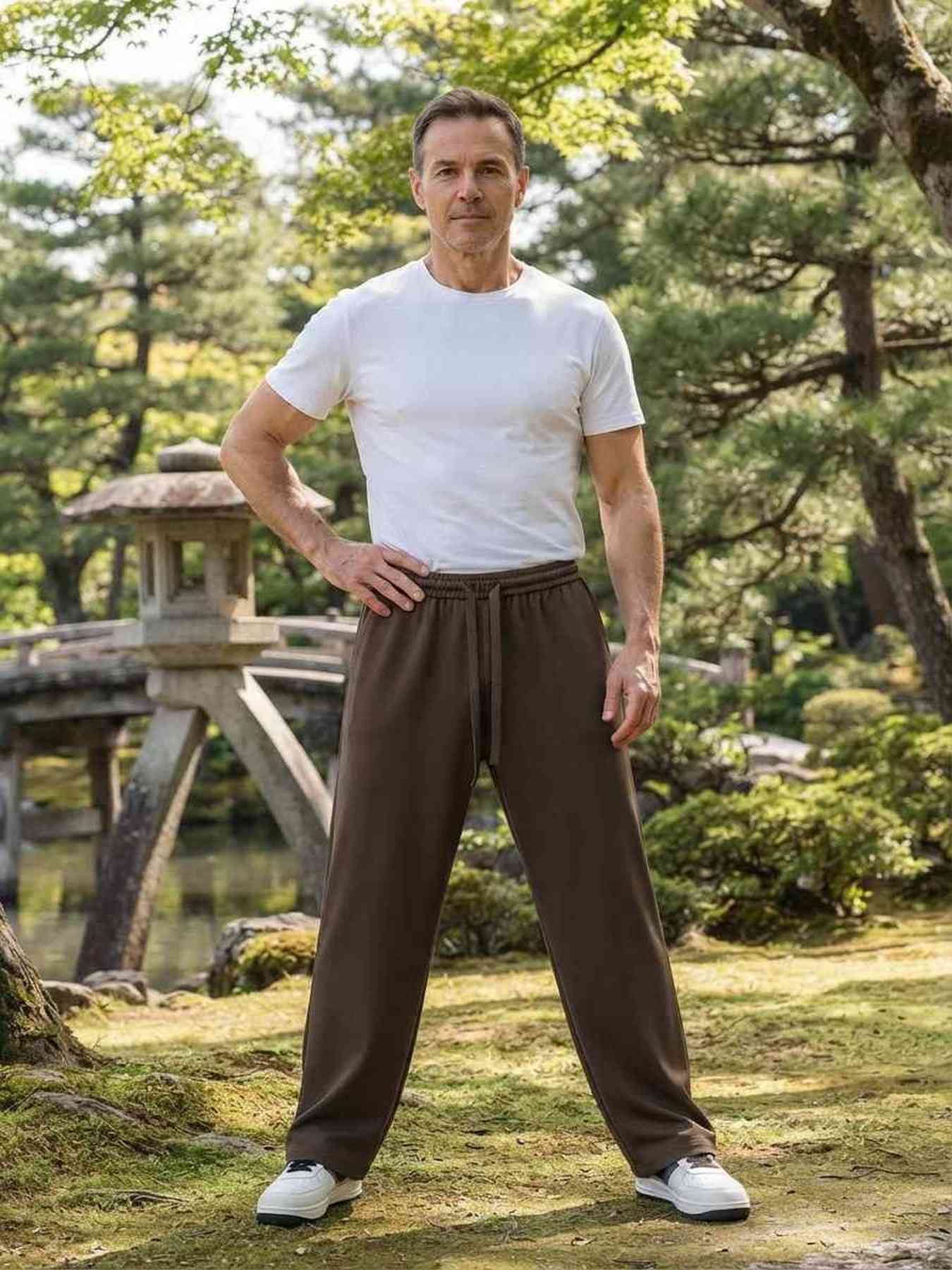 Pantalon casual homme tendance, droit, velours côtelé, ajusté, anti-froissement