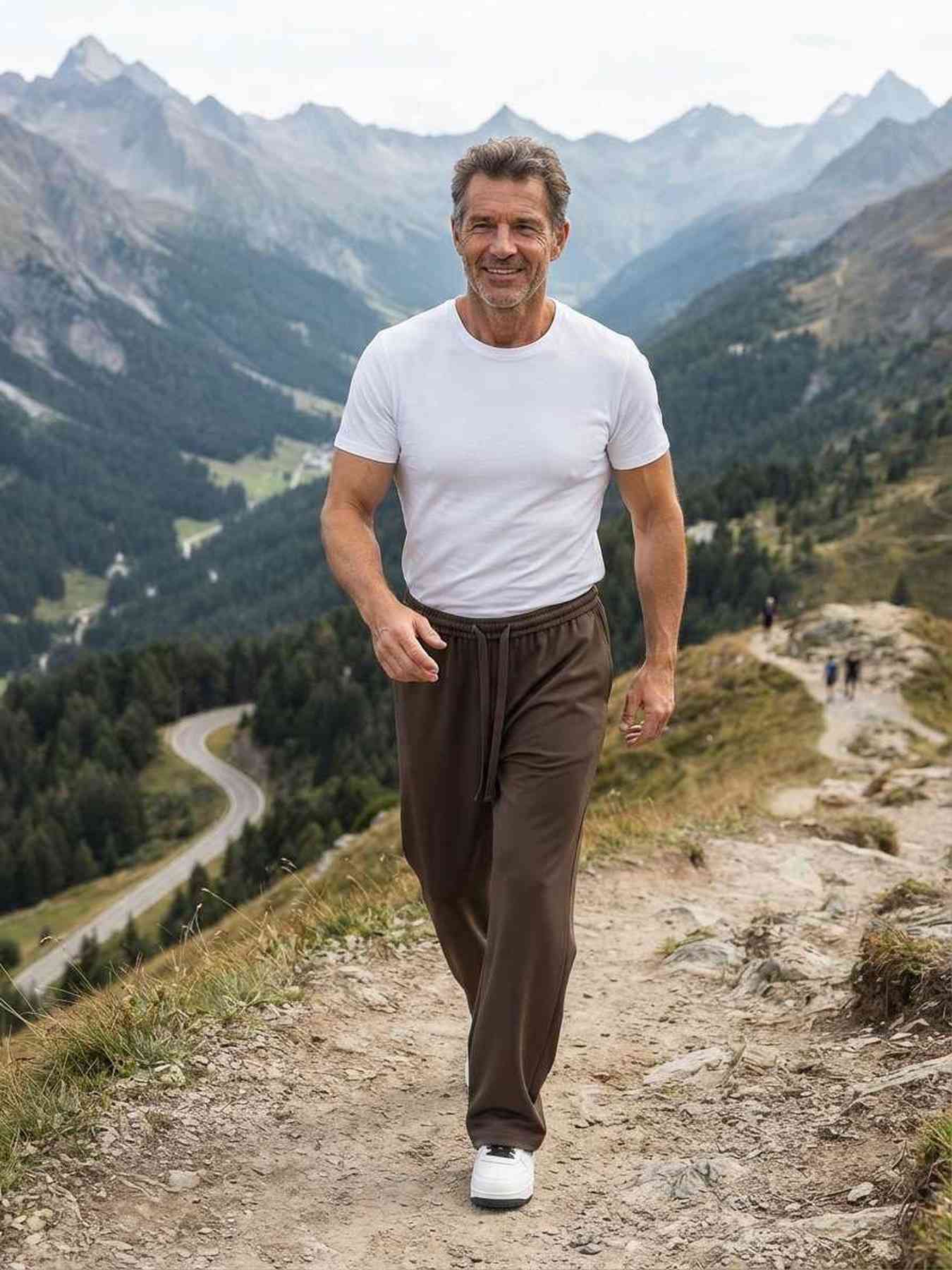 Pantalon casual homme décontracté en velours côtelé ajusté antirides