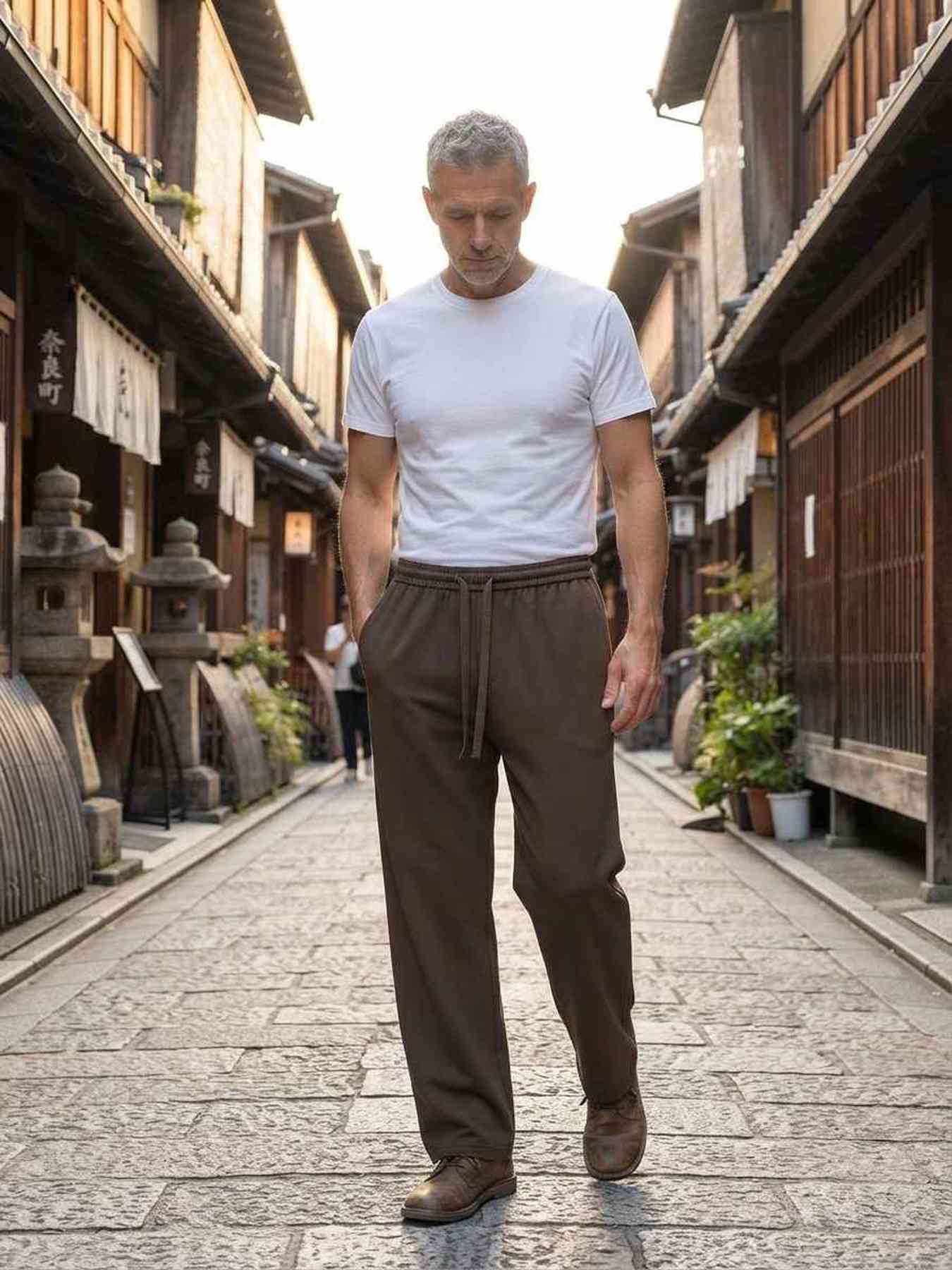 Pantalon casual homme tendance corduroy
