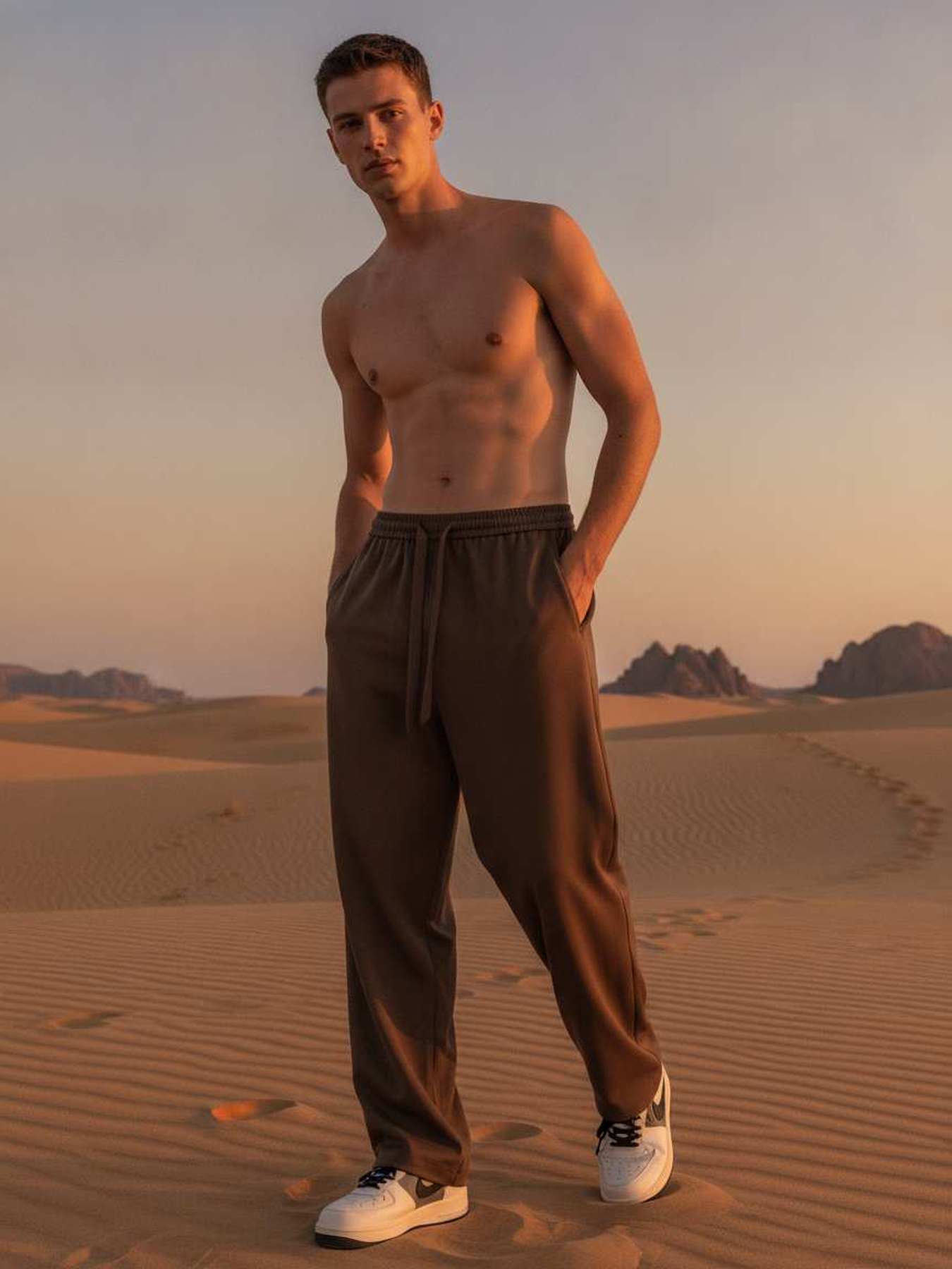 Pantalon casual tendance homme, long, droit, velours côtelé, ajusté, anti-froissure