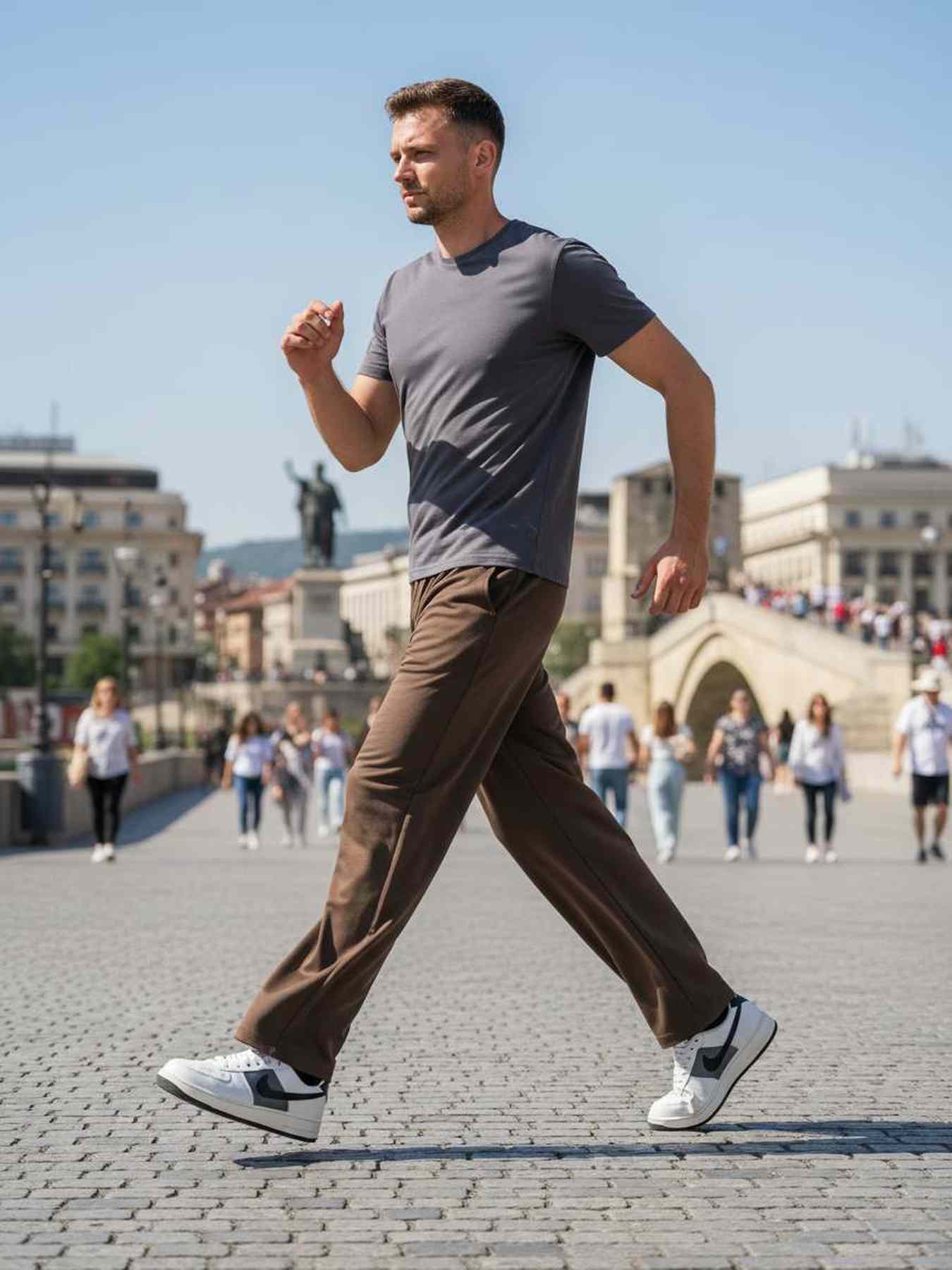 Pantalon casual tendance homme, long, droit, velours côtelé, ajusté, anti-froissure