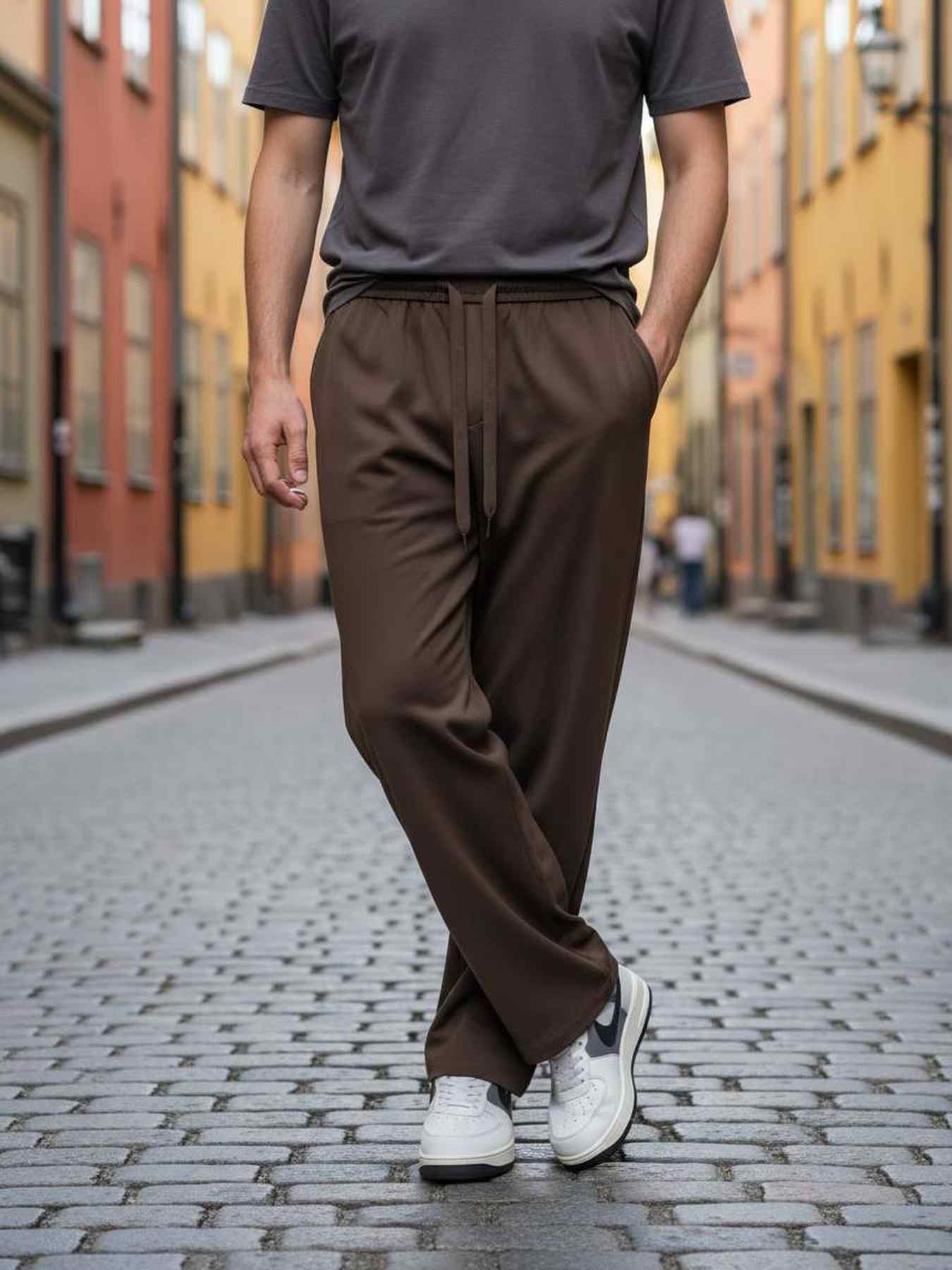 Pantalon casual homme tendance corduroy