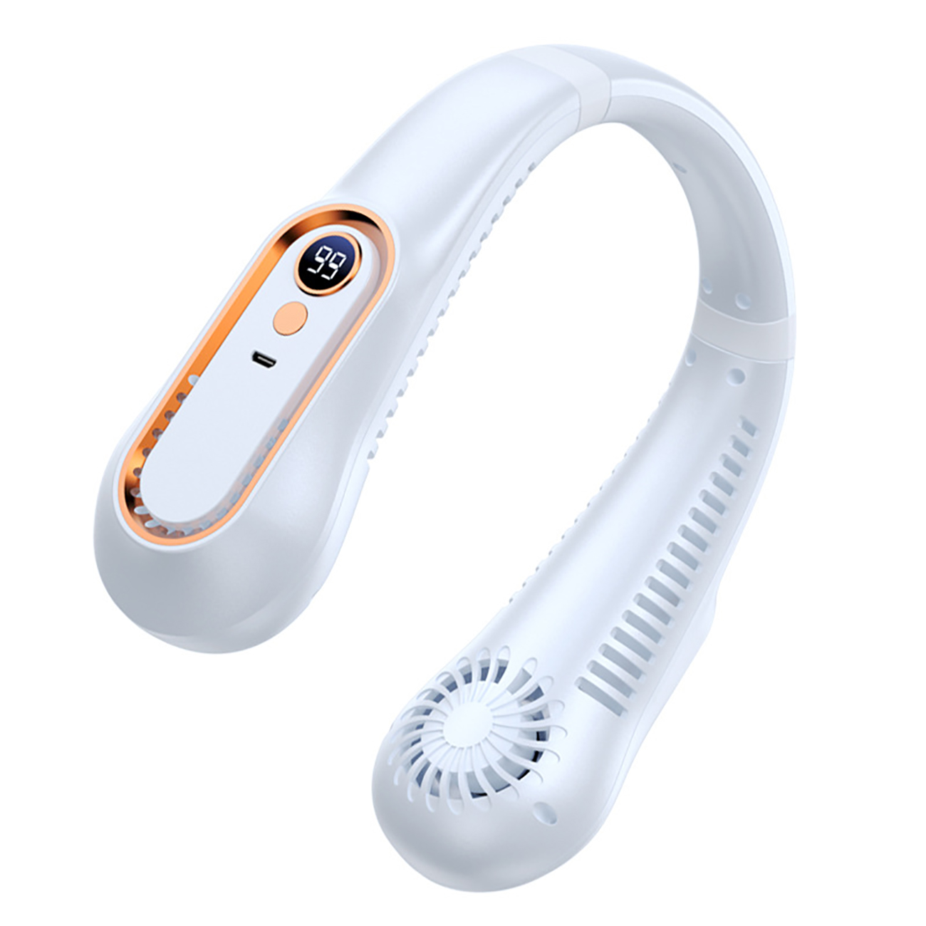Ventilateur cou portable 1200mAh USB rechargeable 5 vitesses