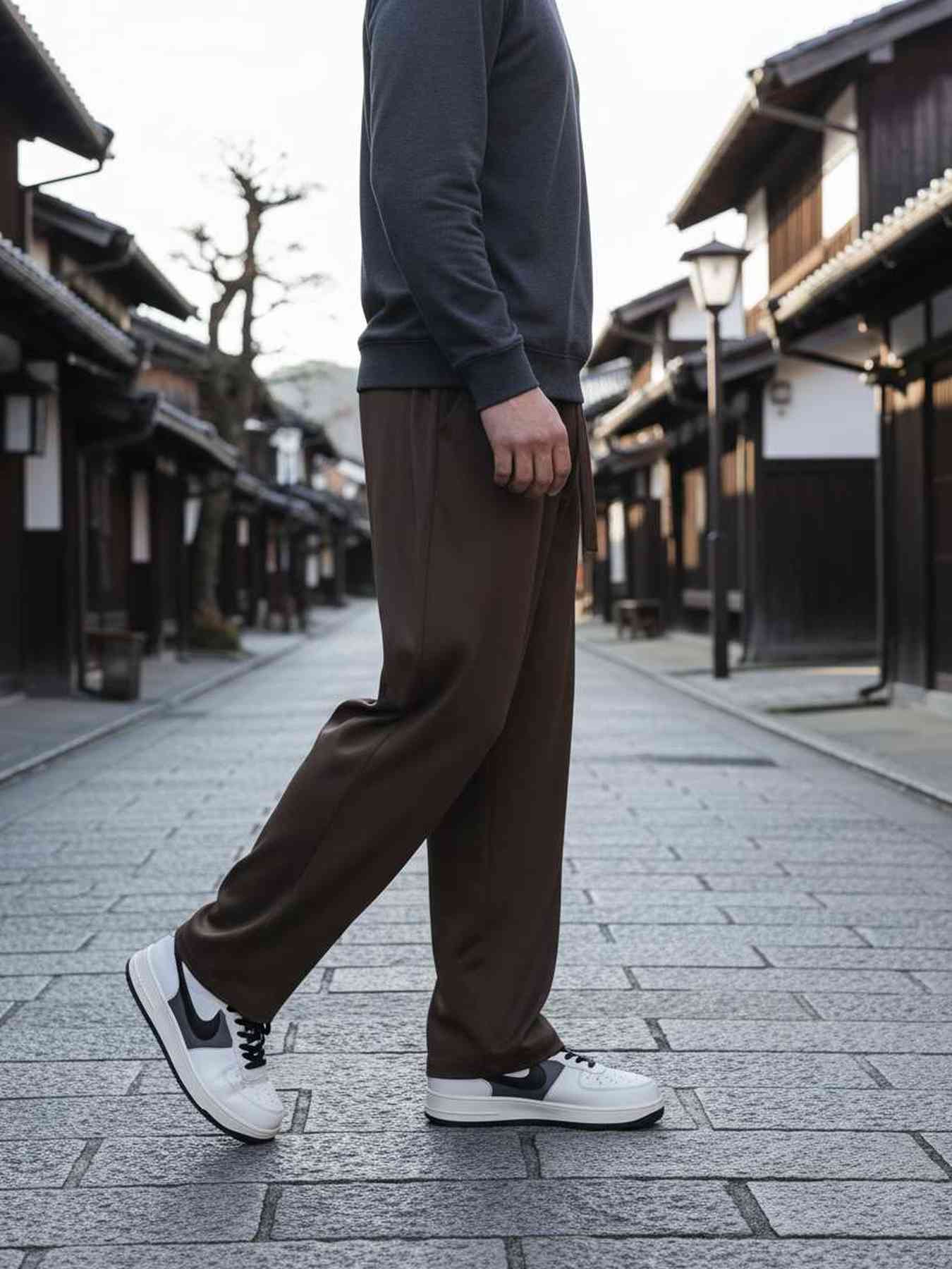 Pantalon casual homme décontracté en velours côtelé ajusté antirides