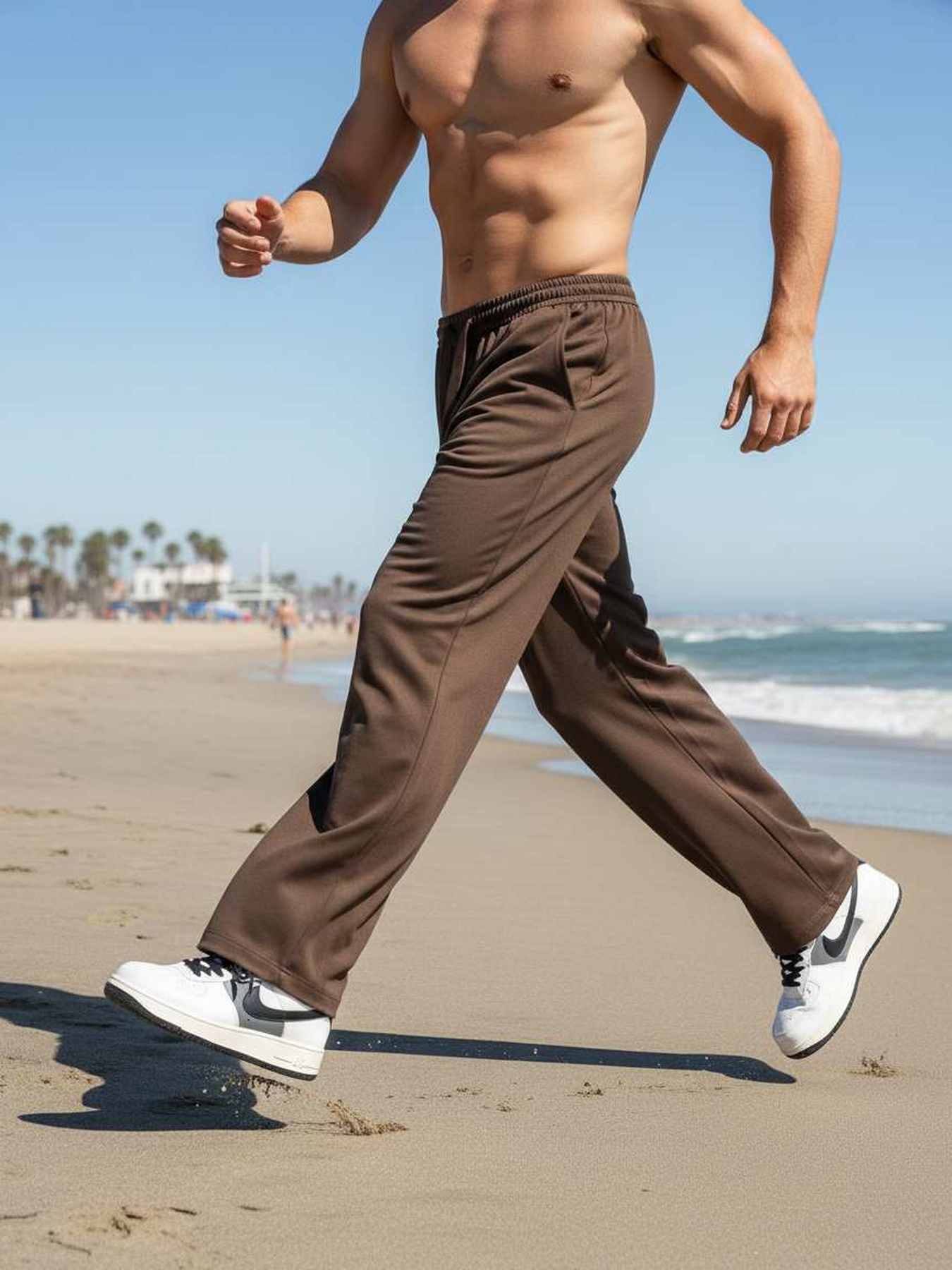 Pantalon casual homme tendance, longueur régulière, coton corduroy