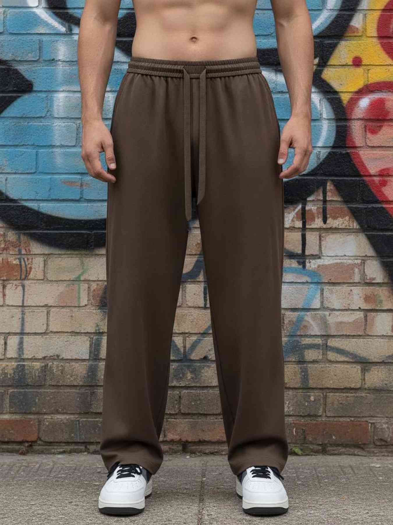 Pantalon décontracté homme, corduroie, coupe droite, anti-froissement