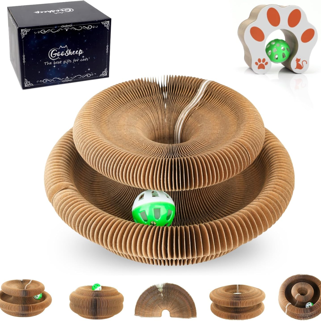 Jouet gratteuse Kitty Kurlz pour chats d'intérieur