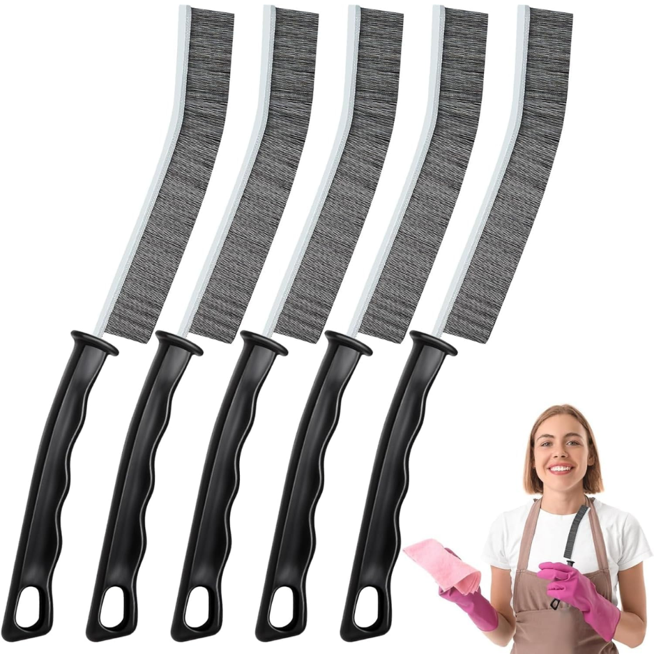 Ensemble 5 brosses nettoyage crevasses poils durs multifonctionnel