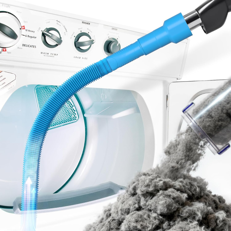 Kit nettoyeur sécheuse tuyau flexible 31,5po bleu brosse lint