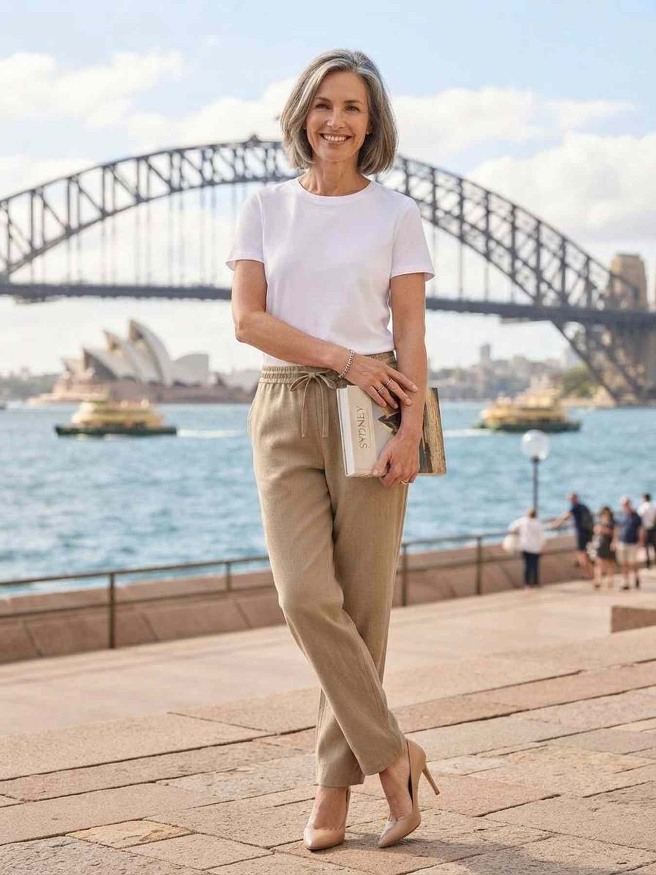 Pantalon long casual femme, jambes droites, usage quotidien