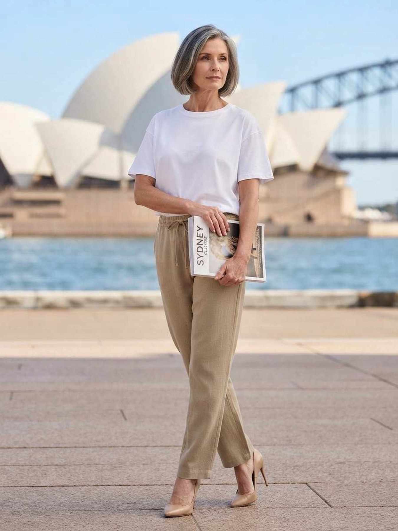 Pantalon long femme, jambe droite, casual sportif, cordon, usage quotidien