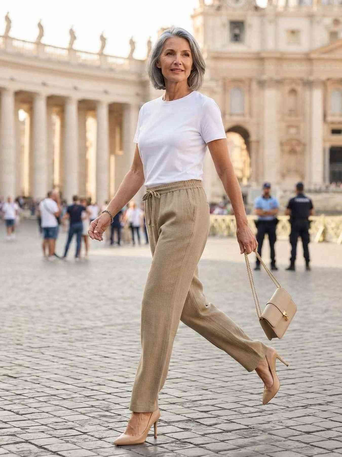Pantalon long femme, jambe droite, casual sportif, cordon, usage quotidien