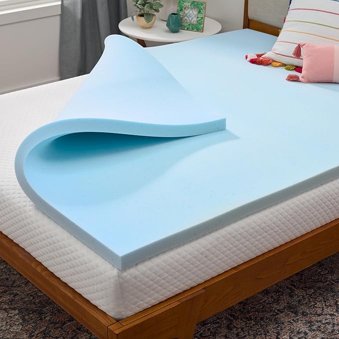 Housse matelas gel imperméable bleu 3 po