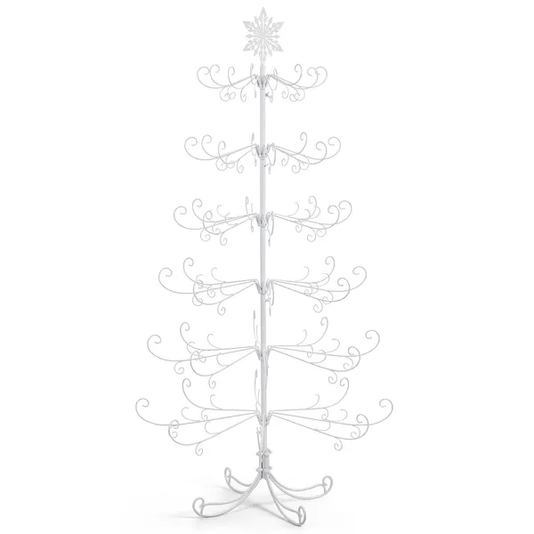 Sapin Noël artificiel 6pi blanc PVC cristaux
