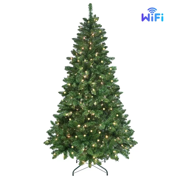 Sapin Noël 9 pi RGB 1721 branches, base pliable
