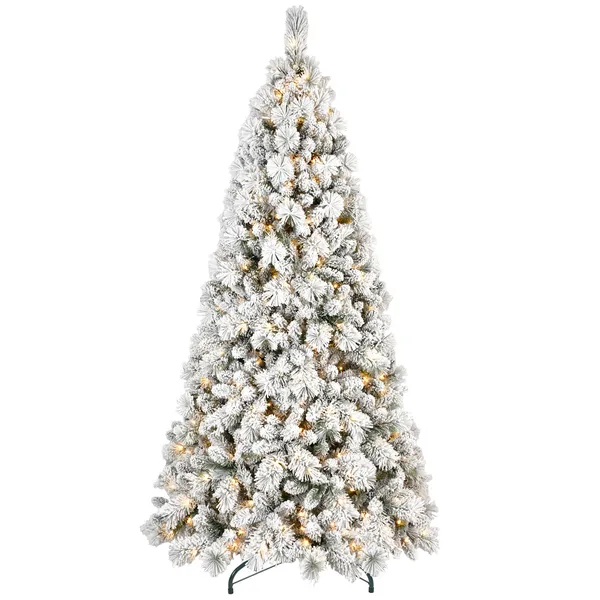 Sapin Noël 8pi LED Branches Mixtes Base Pliable