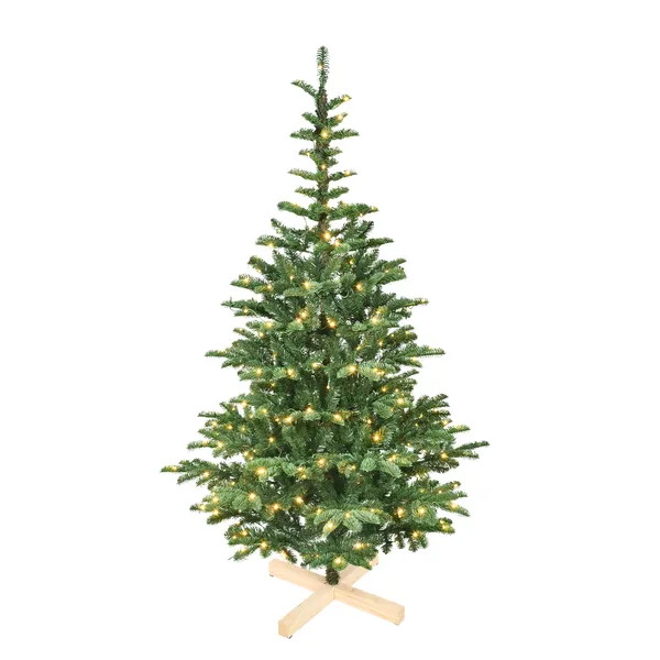 Sapin Noël artificiel 8 pi LED, 1307 branches, base pliable