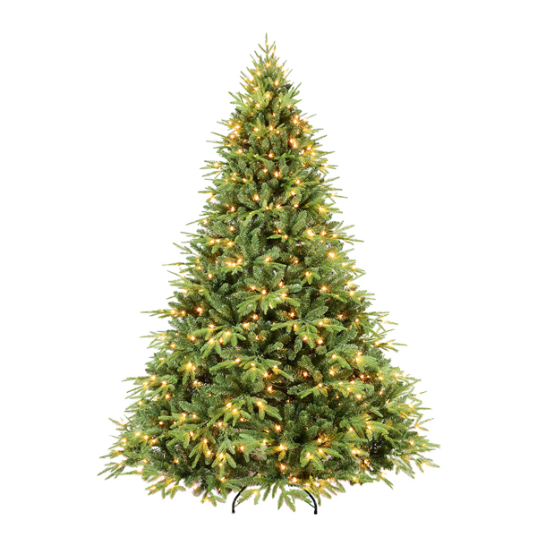 Sapin Noël 4pi, 856 branches, 150L LED blanc chaud