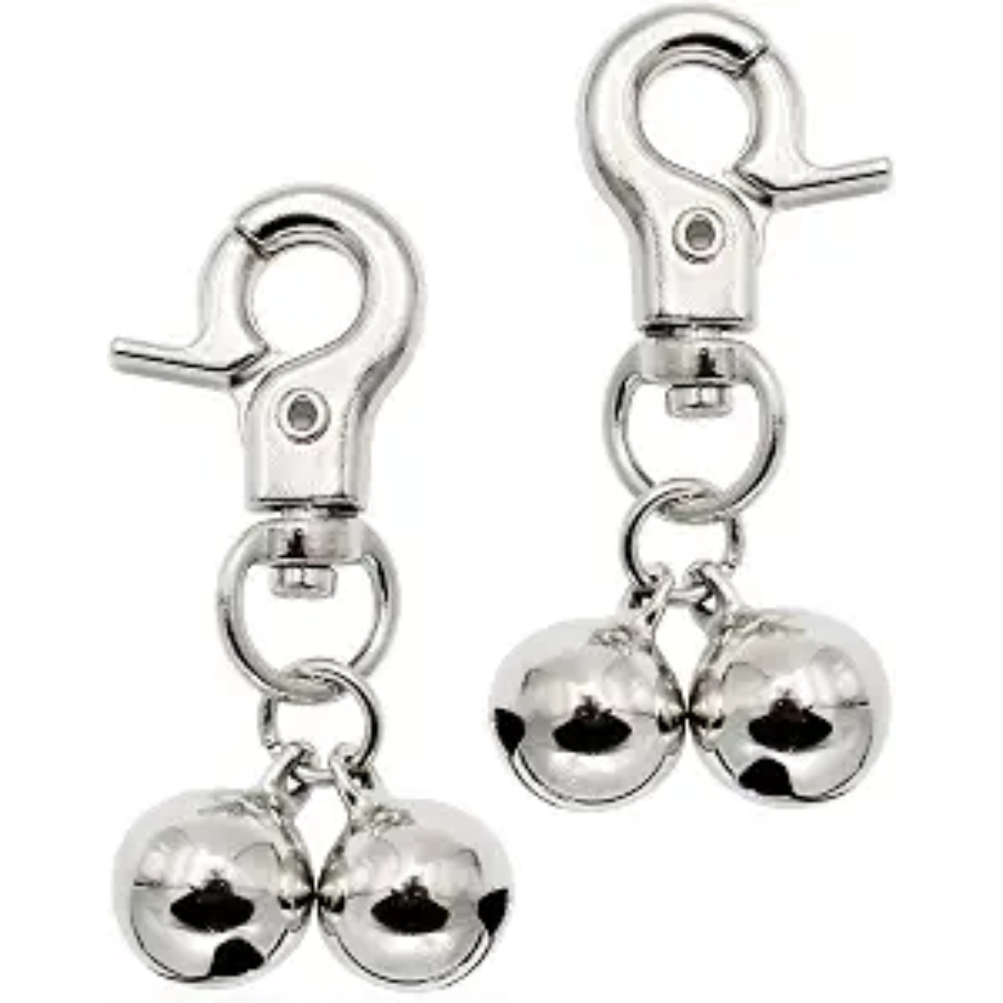 Grelots collier chien/chat 2 pack acier inoxydable
