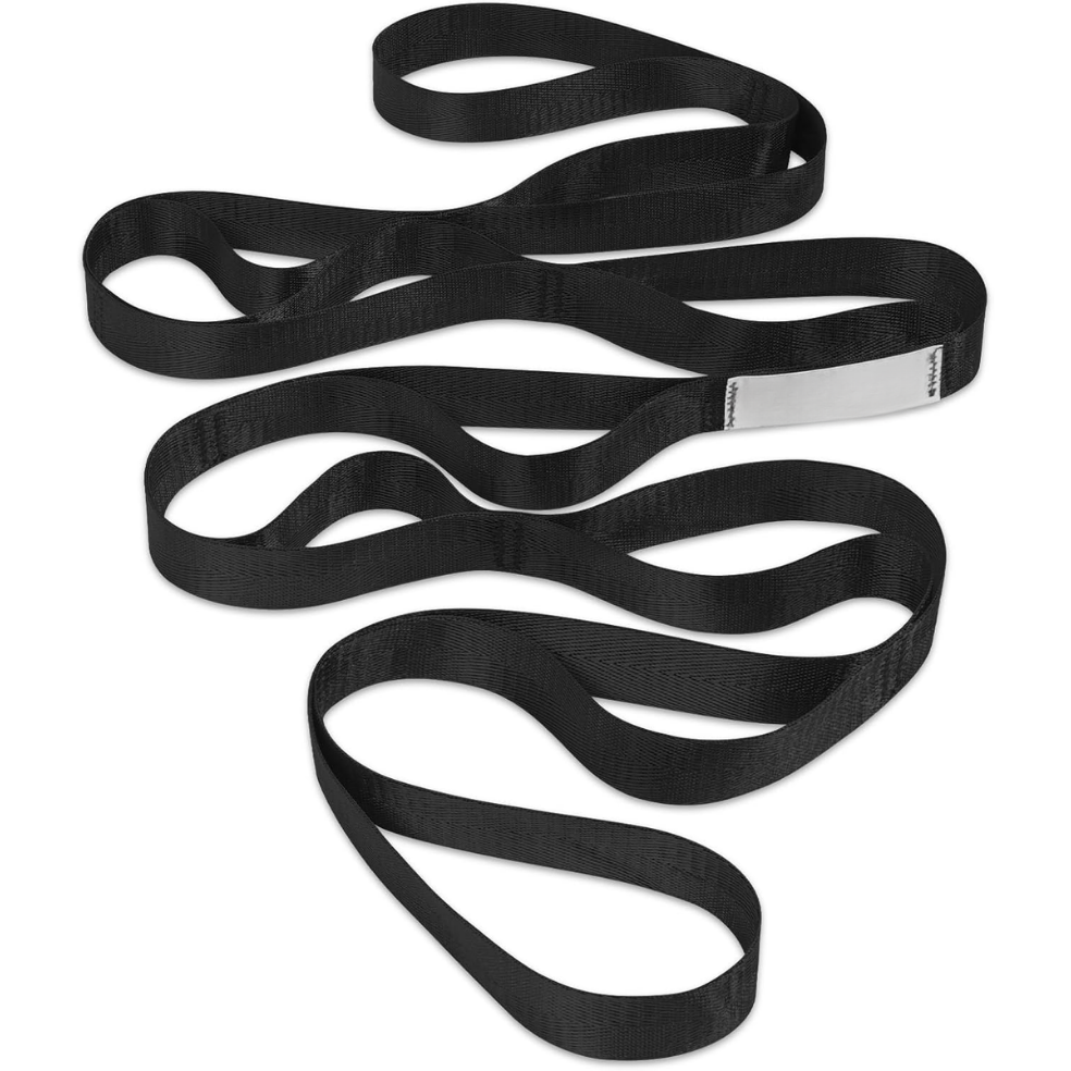 Trideer Sangle d'étirement avec boucles yoga