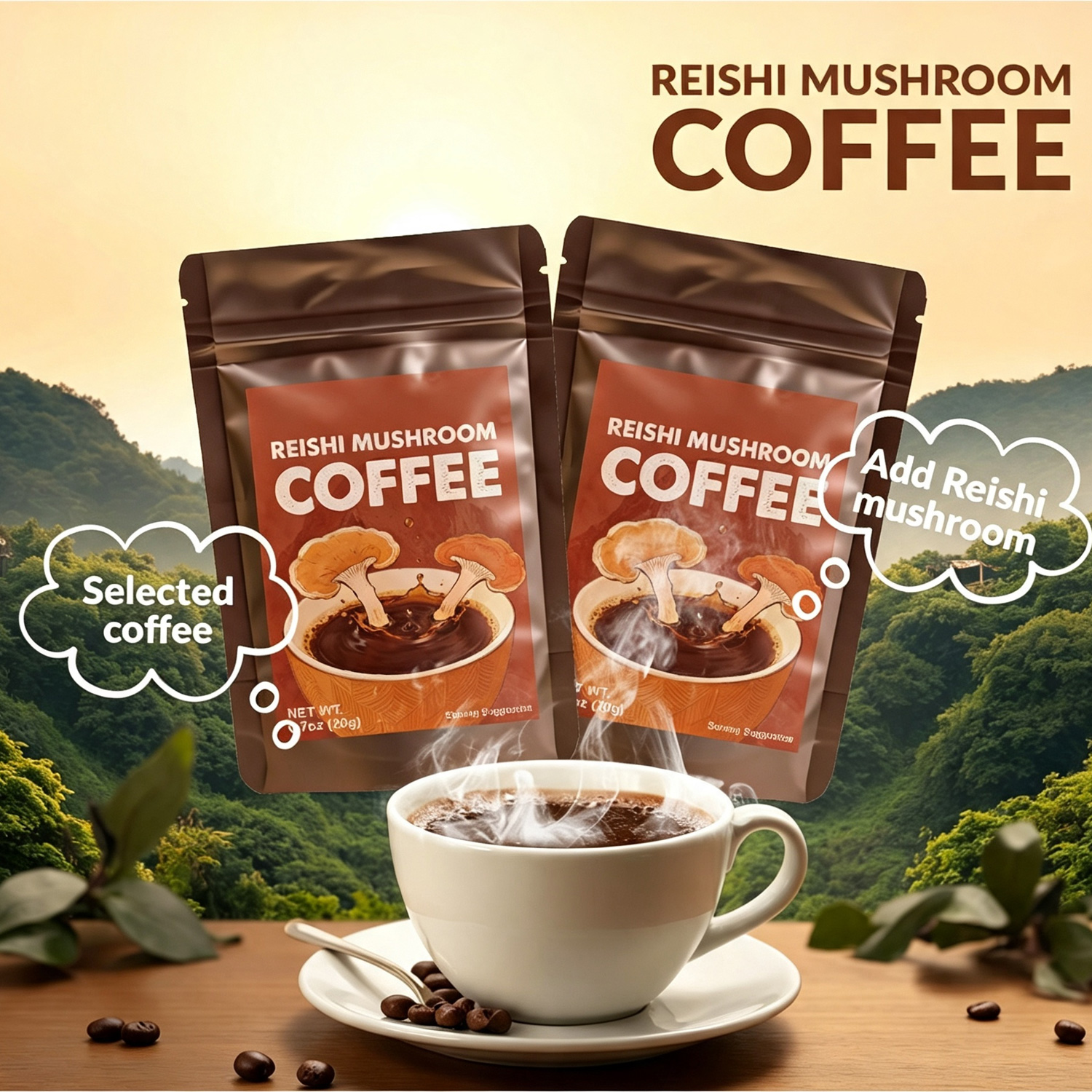Café Reishi 20g x20 sachets instantané