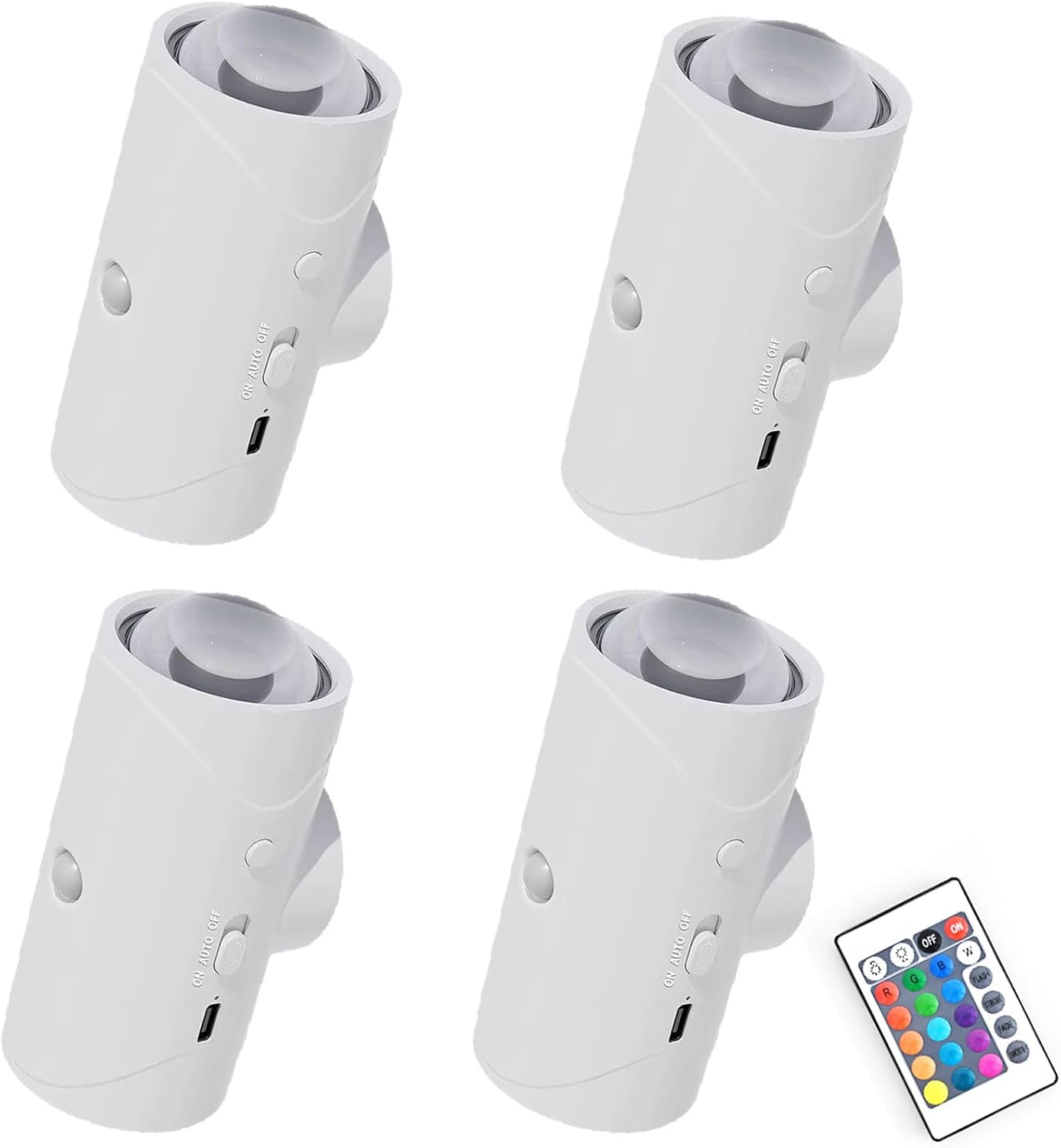 Veilleuse capteur mouvement rechargeable RGB aimantée LED sans fil