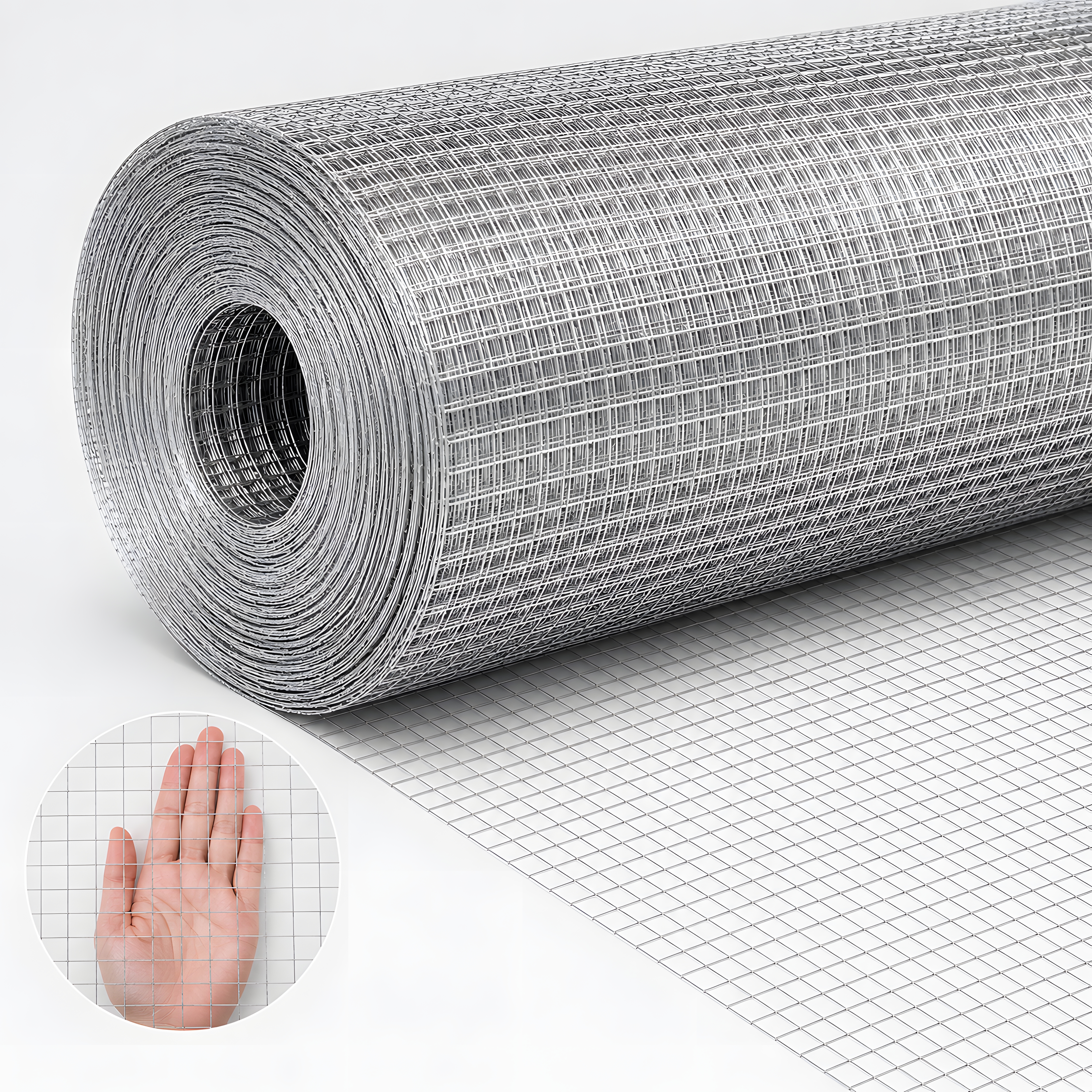Grillage poule 24 po x 100 pi blanc soudé 1/2 po poulaillers