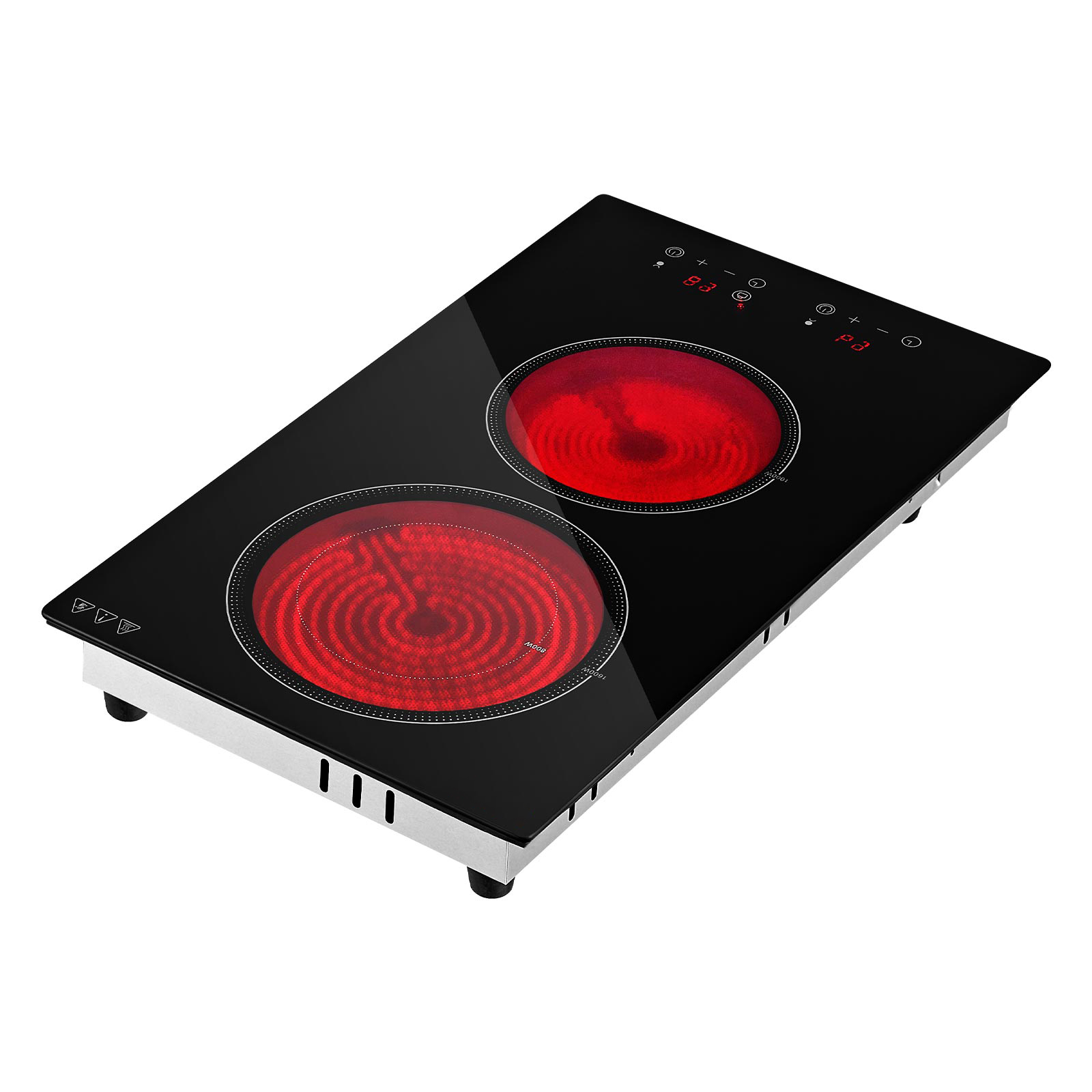 Cuisinière portable 2 foyers 12po 1800W 120V, 9 niveaux puissance