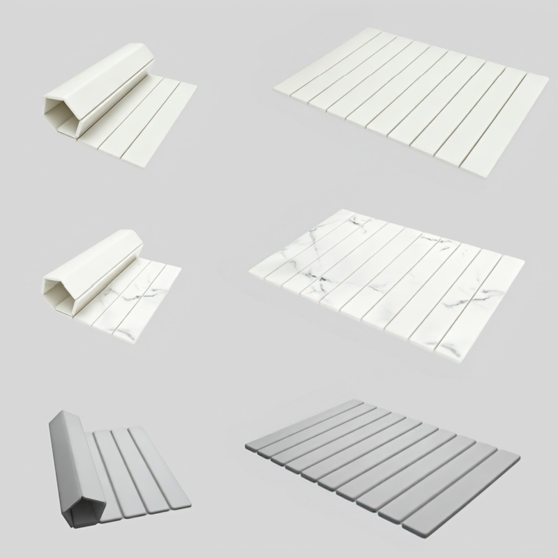 Tapis séchage cuisin pierre, absorbant diatomite, pliant