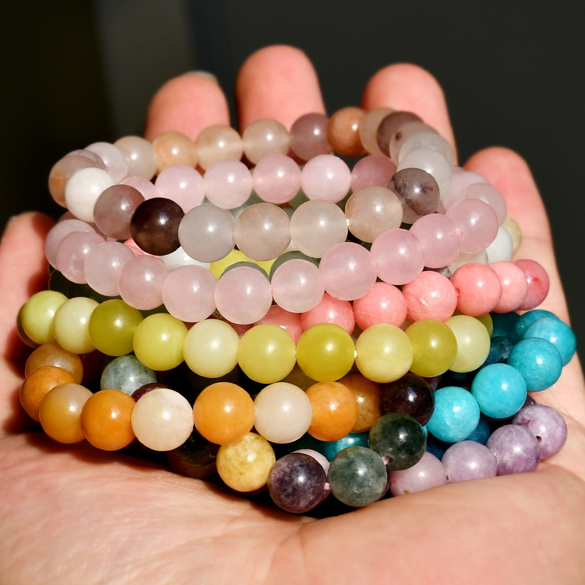Bracelet pierre naturelle 8mm tourmaline