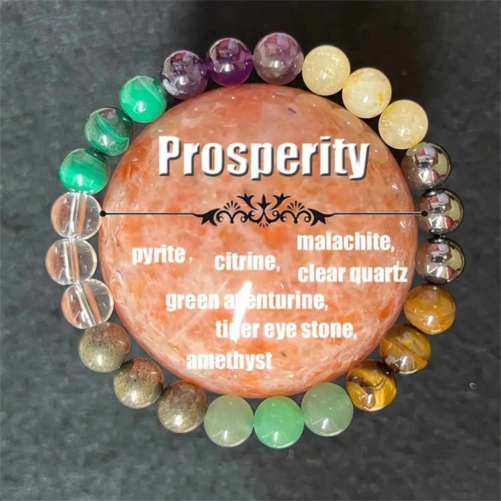 Bracelet améthyste pierre verte pendante perles