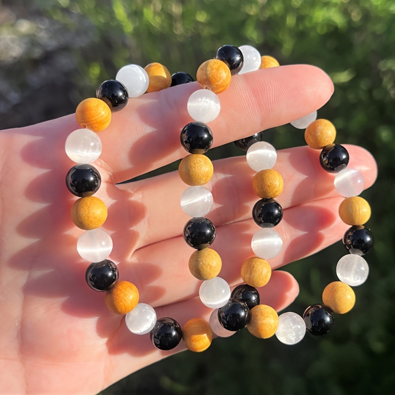 Bracelet perles bois