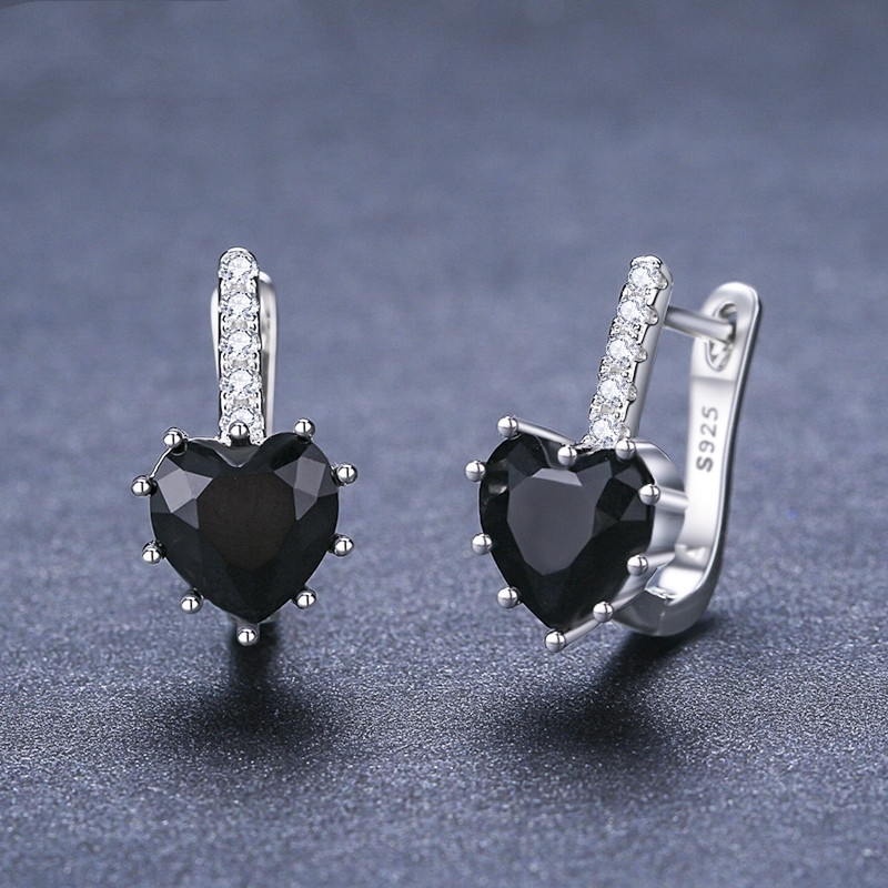 Boucles oreilles cœur zircon cuivre assorties