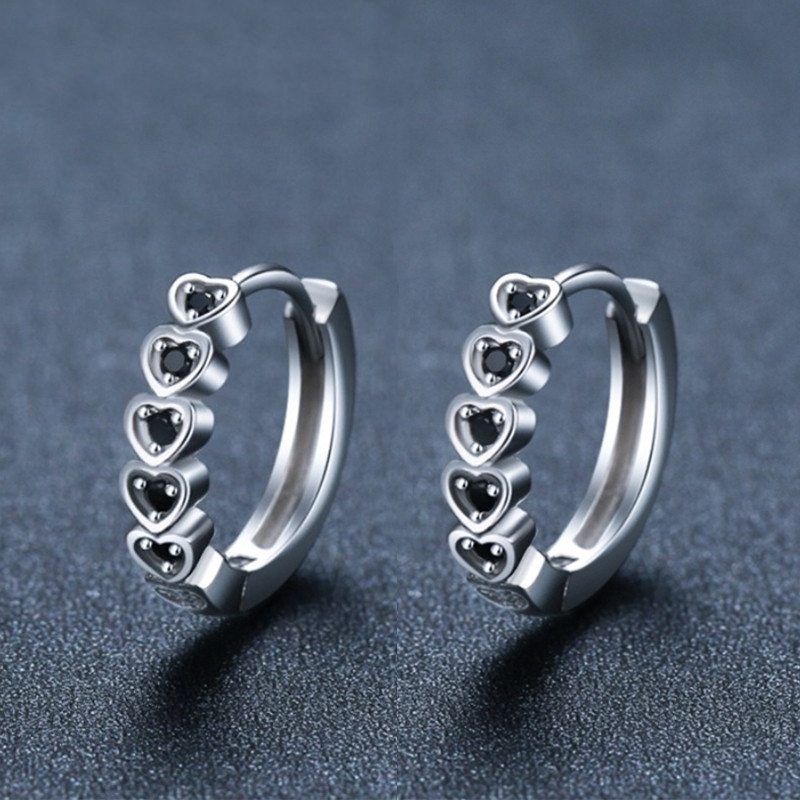 Boucles d'oreilles cuivre cœur amour bicolore femme