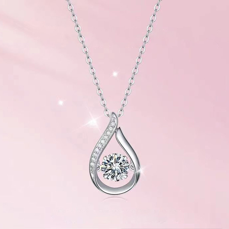 Collier chaîne double goutte léger luxe tout-aller intelligent