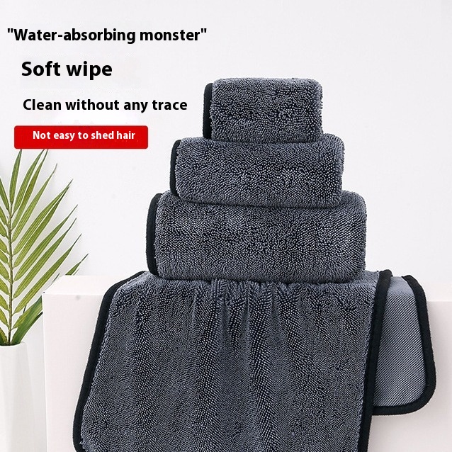 Serviette microfibre auto absorbante, sans effilochage, épaisse