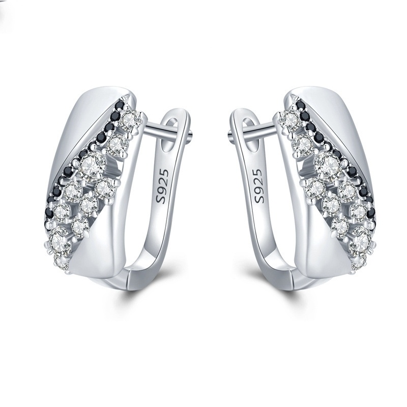 Boucles d'oreilles clous cuivre stylisées