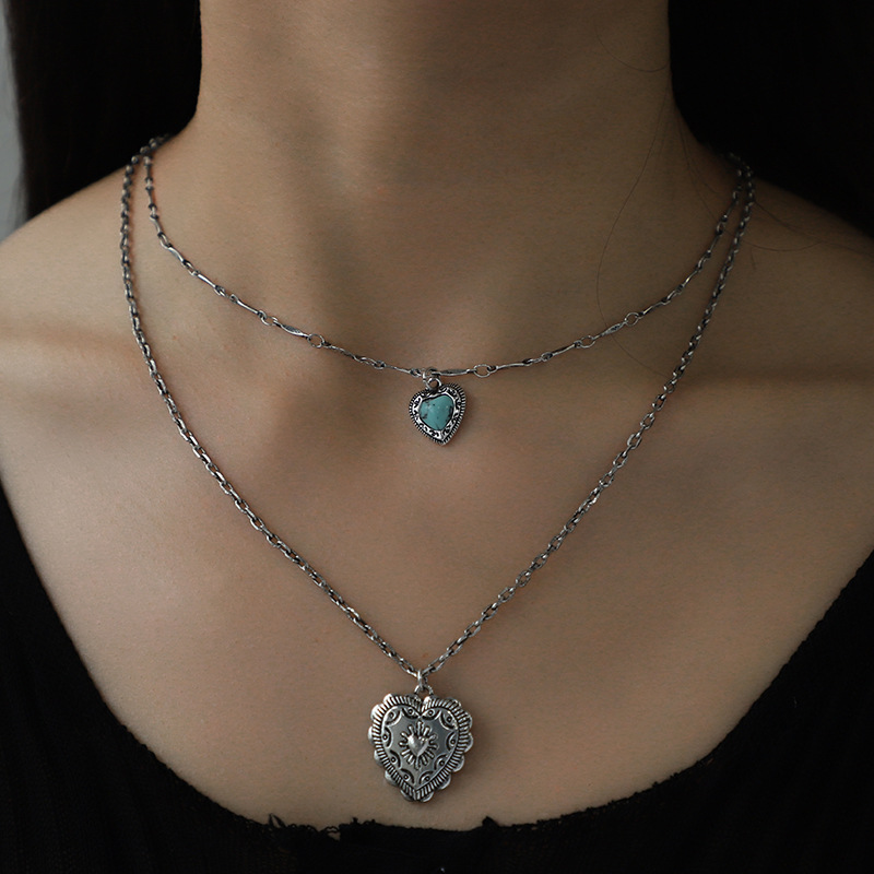 Collier boucles d'oreilles pêche jumeaux amour