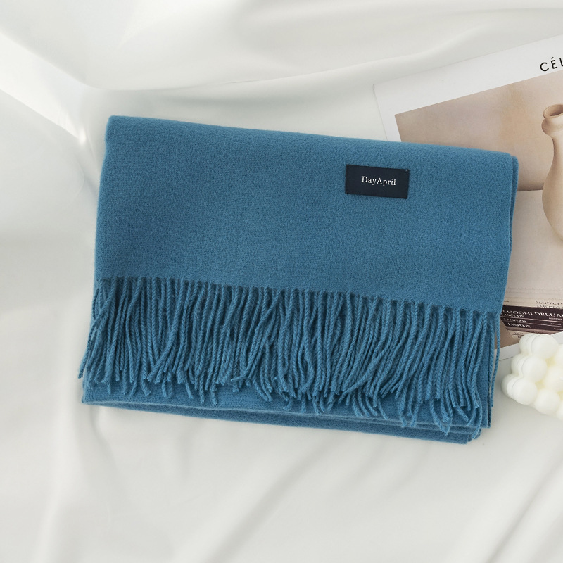 Foulard cachemire femme hiver uni