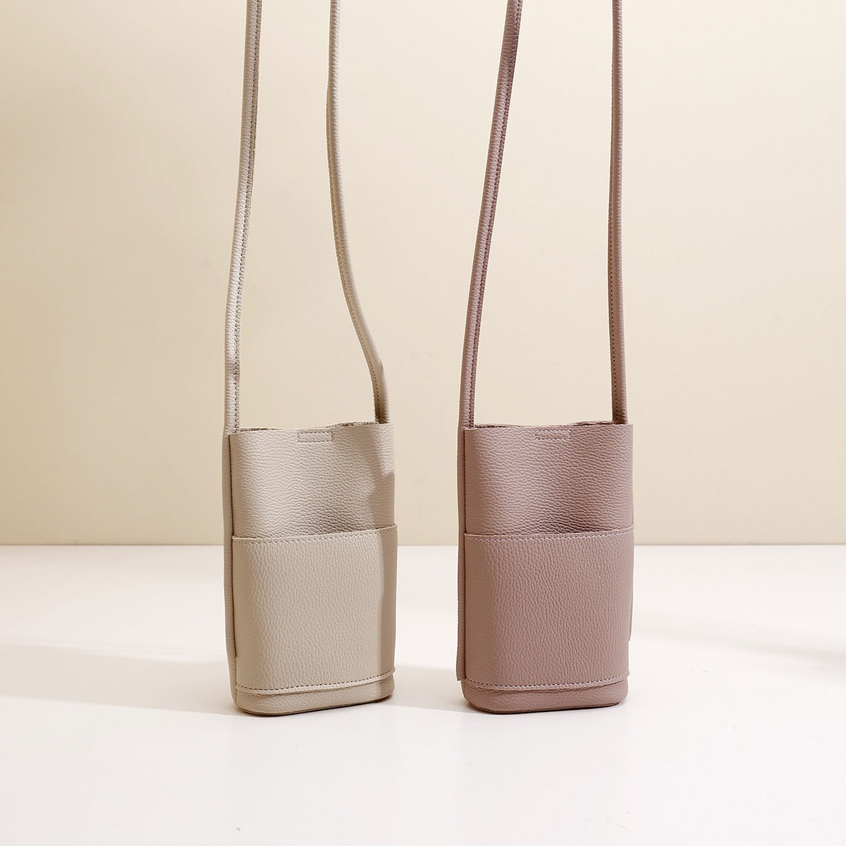 Sac à main en cuir souple crossbody pour téléphone