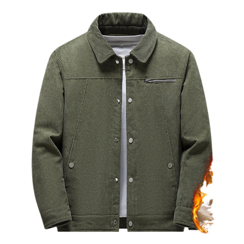 Veste corduroy rétro slim épaisse hiver