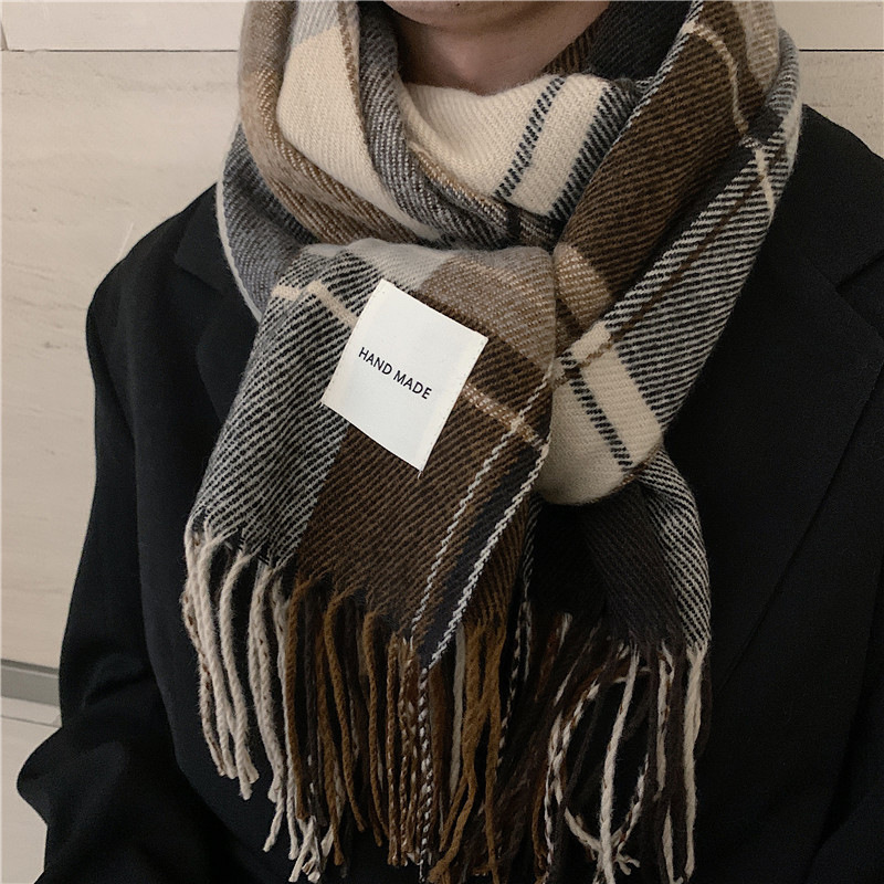 Écharpe tricotée chaude mode femme