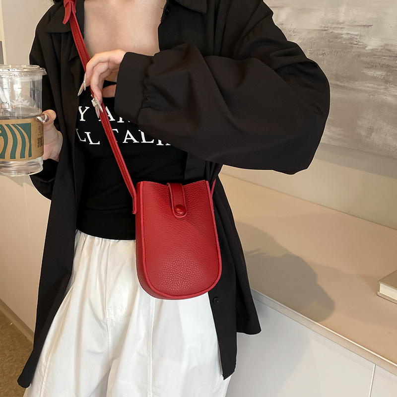 Sac bandoulière cuir souple téléphone