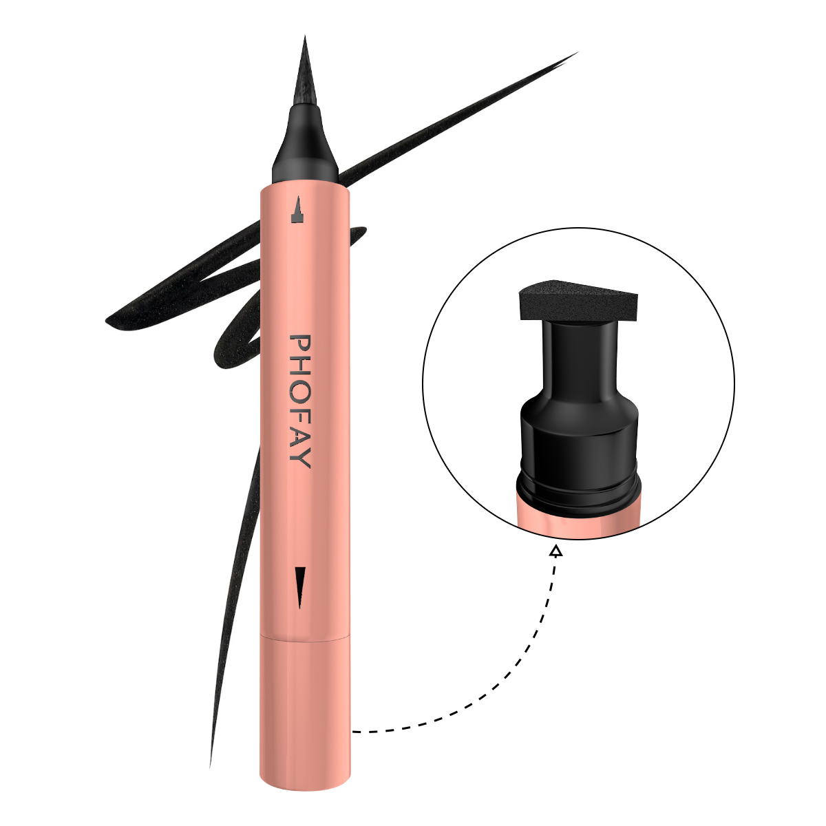PHOFAY Eyeliner Liquide Double Embout