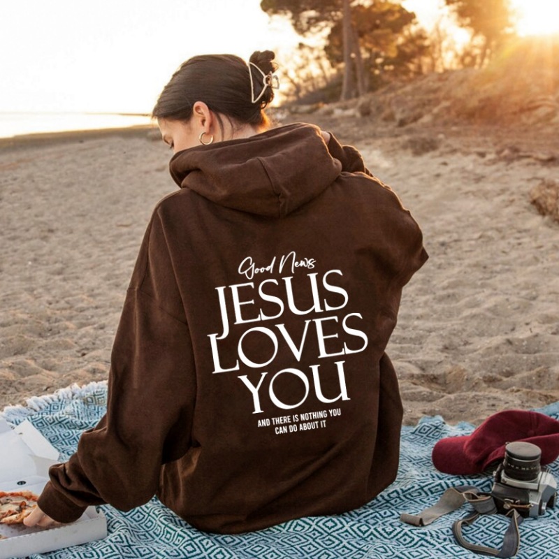 Hoodie brossé poche kangourou - Message inspirant
